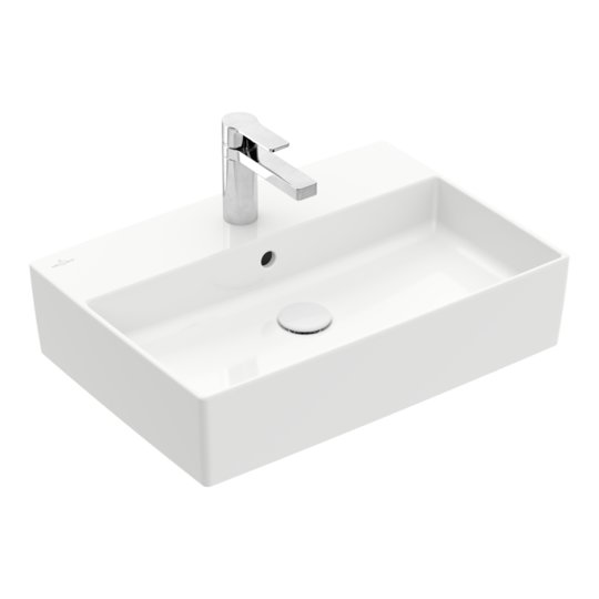 Раковина накладная 60х42 Villeroy&Boch Memento 2.0, White Alpin (4A076001) На столешницу Прямоугольные