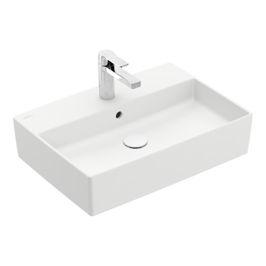 Раковина накладная 60х42 Villeroy&Boch Memento 2.0, Stone White (4A0760RW) На столешницу Прямоугольные