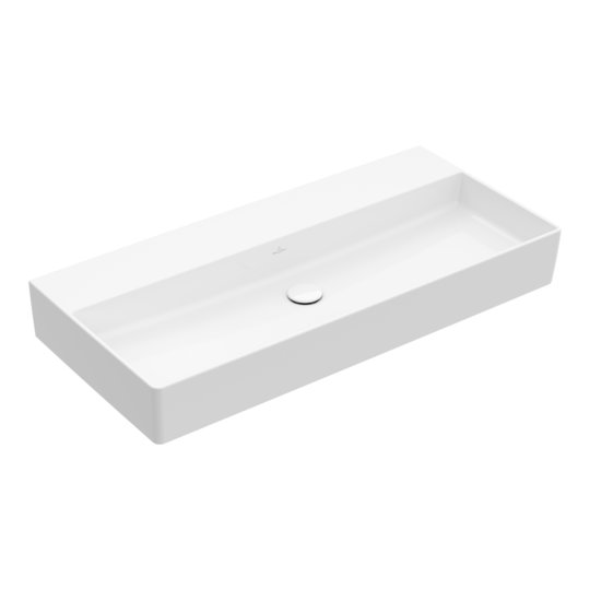Раковина подвесная 100х47 Villeroy&Boch Memento 2.0, White Alpin (4A221F01) На столешницу, Подвесные Прямоугольные