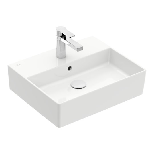 Раковина підвісна 50х42 Villeroy &amp; Boch Memento 2.0, White Alpin (4A225001) На стільницю, Підвісні 