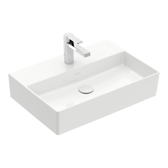 Раковина подвесная 60х42 Villeroy&Boch Memento 2.0, White Alpin (4A226101) На столешницу, Подвесные Прямоугольные