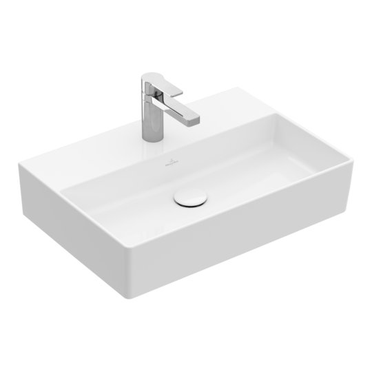 Раковина подвесная 60х42 Villeroy&Boch Memento 2.0, White Alpin (4A226L01) На столешницу, Подвесные Прямоугольные