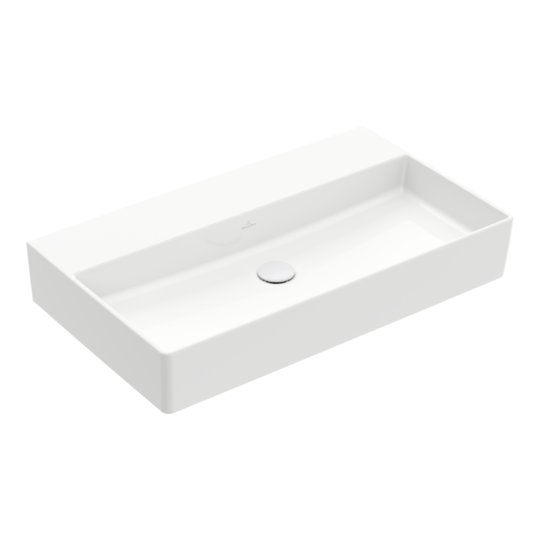 Раковина подвесная 80х47 Villeroy&Boch Memento 2.0, White Alpin (4A228F01) На столешницу, Подвесные Прямоугольные