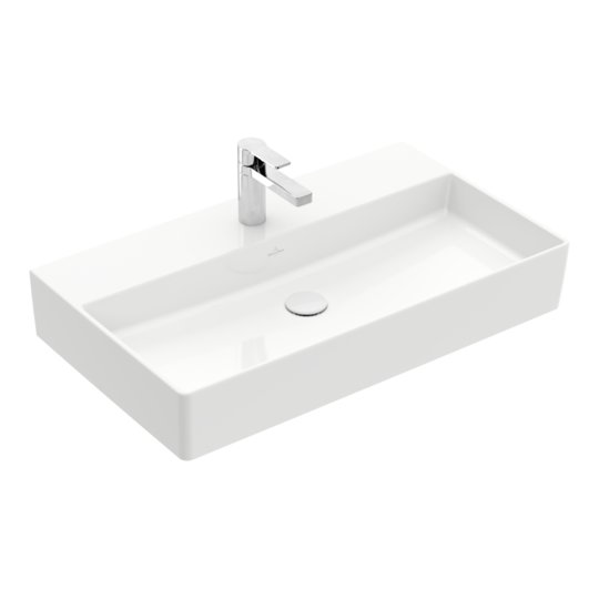 Раковина підвісна 80х47 Villeroy &amp; Boch Memento 2.0, White Alpin (4A228L01) На стільницю, Підвісні 