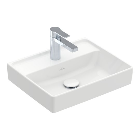 Раковина 45х37 Villeroy &amp; Boch Collaro, White Alpin (43344601) На стільницю, Підвісні 