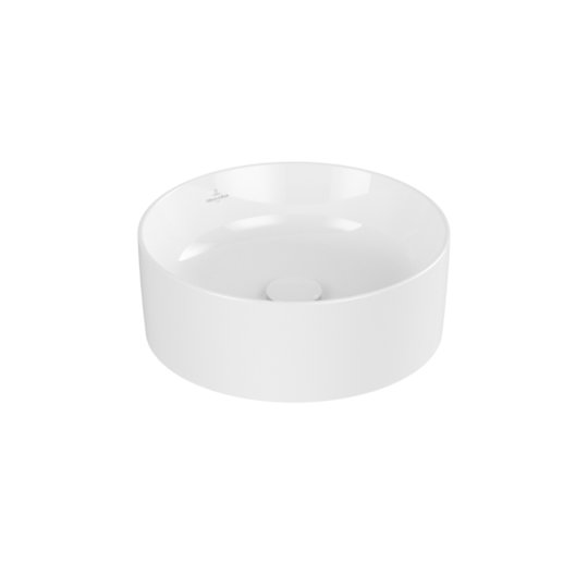 Раковина 40х40 Villeroy&Boch Collaro, White Alpin (4A184001) На столешницу Круглые