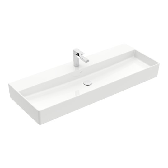 Раковина подвесная 120х47 Villeroy&Boch Memento 2.0, White Alpin (4A22CH01) На столешницу, Подвесные Прямоугольные