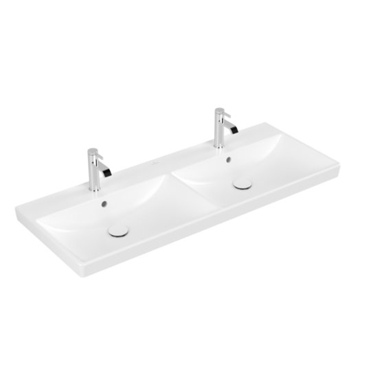 Раковина 120х47 Villeroy &amp; Boch Avento, Stone White (4A23CKRW) На стільницю, Підвісні 