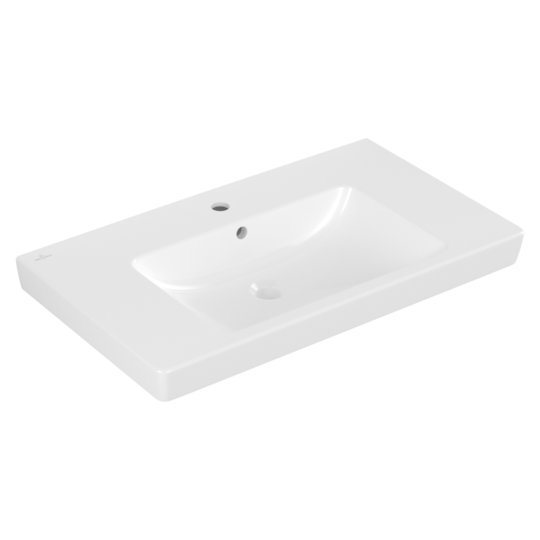 Раковина 80х47, 5 Villeroy &amp; Boch Subway 2.0, White Alpin (71758001) На стільницю, Підвісні 
