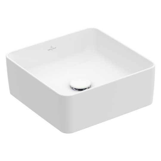 Раковина 38х38 Villeroy&Boch Collaro, Stone White (4A2138RW) На столешницу Квадратные
