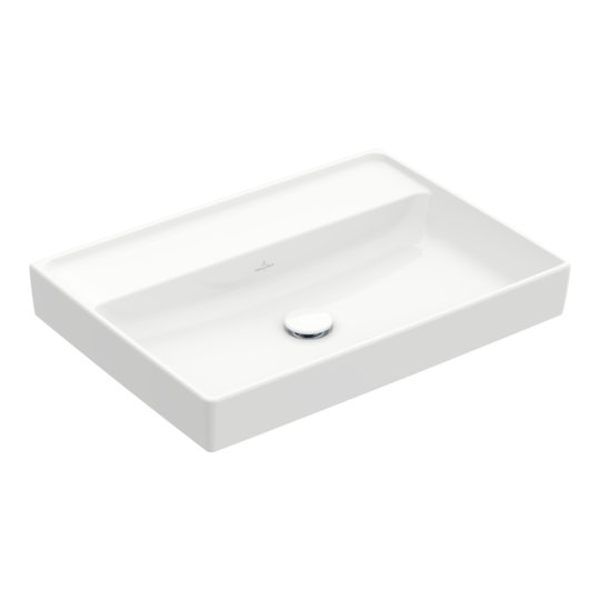 Раковина 65х47 Villeroy&Boch Collaro, White Alpin (4A336801) На столешницу, Подвесные Прямоугольные