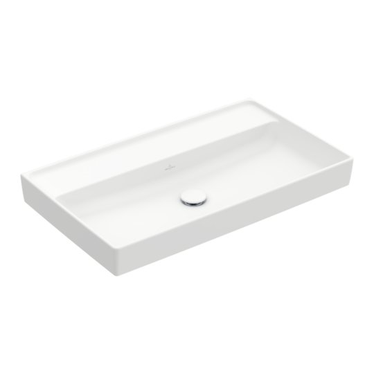Раковина 80х46, 5 Villeroy &amp; Boch Collaro, Stone White (4A3383RW) На стільницю, Підвісні 