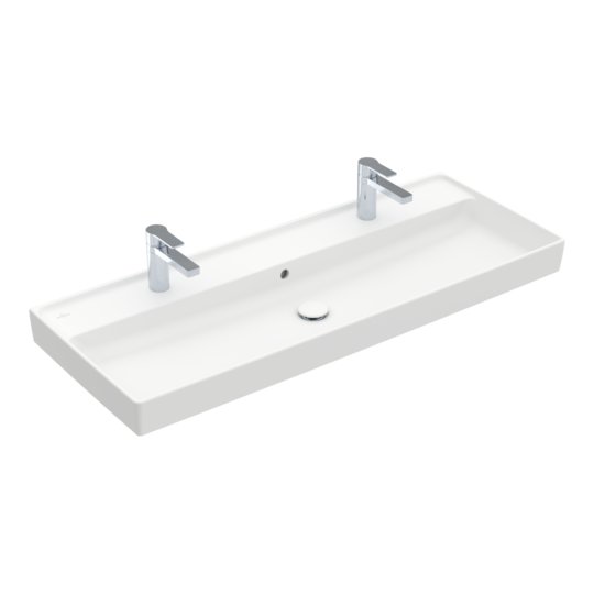 Раковина 120х47 Villeroy &amp; Boch Collaro, Stone White (4A33C4RW) На стільницю, Підвісні 