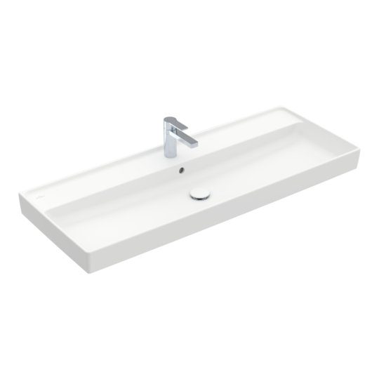 Раковина 120х47 Villeroy &amp; Boch Collaro, Stone White (4A33C5RW) На стільницю, Підвісні 