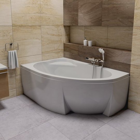 Ванна из литого акрила Ravak Asymmetric II L 170х110 см, белый (C921000000) Ravak Угловые асимметричные