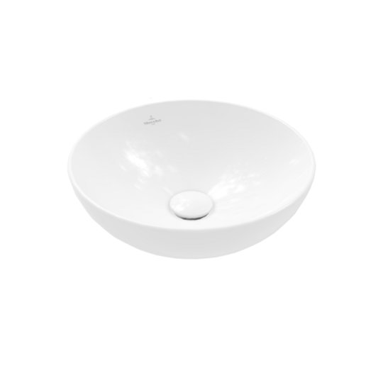 Раковина 38х38 Villeroy&Boch Loop&Friends, White Alpin (4A450001) На столешницу Круглые