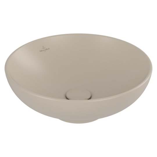 Раковина 42х42 Villeroy&amp;Boch Loop &amp; Friends, Almond (4A4600AM) На стільницю 