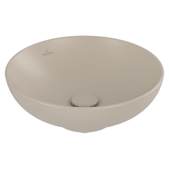 Раковина 42х42 Villeroy&amp;Boch Loop &amp; Friends, Almond (4a4601am) На стільницю 