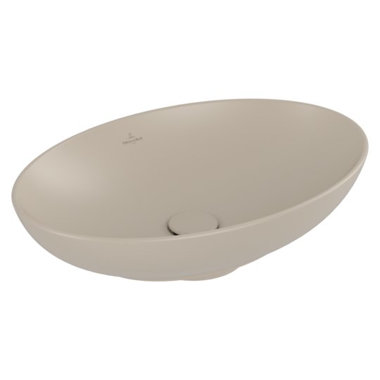 Раковина 56х38 Villeroy&Boch Loop&Friends, Almond (4A4701AM) На столешницу Овальные