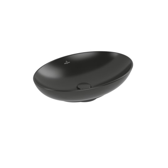 Раковина 56х38 Villeroy&Boch Loop&Friends, Ebony (4A4700S5) На столешницу Овальные