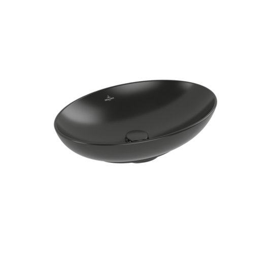 Раковина 56х38 Villeroy&Boch Loop&Friends, Ebony (4A4701S5) На столешницу Овальные