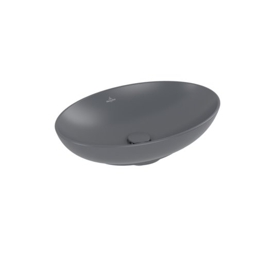 Раковина 56х38 Villeroy&Boch Loop&Friends, Graphite (4A4701i4) На столешницу Овальные