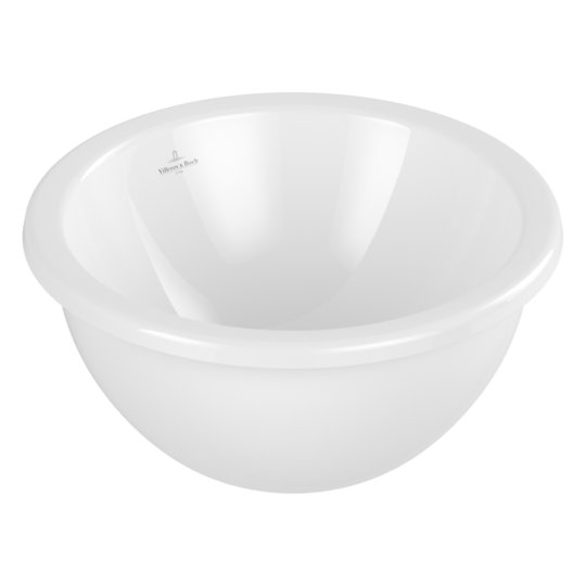 Раковина 33х33 Villeroy&Boch Loop&Friends, White Alpin CeramicPlus (4A5101R1) Встраиваемые снизу Круглые