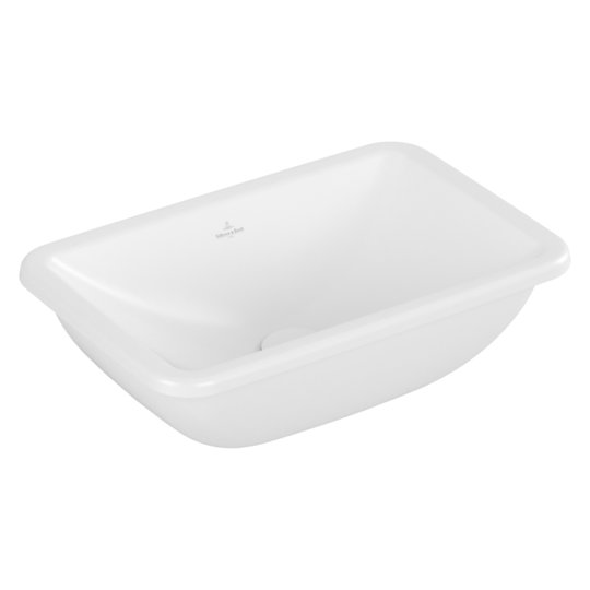 Раковина 45х28 Villeroy &amp; Boch Loop &amp; Friends, Stone White (4A5600RW) Вбудовувані знизу 