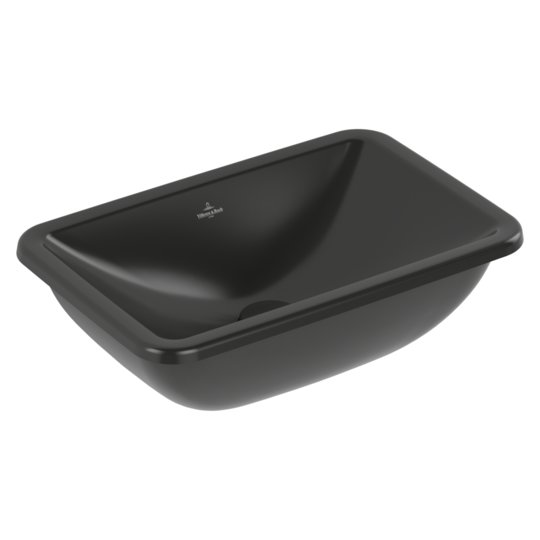 Раковина 45х28 Villeroy&Boch Loop&Friends, Ebony (4A5601S5) Встраиваемые снизу Прямоугольные