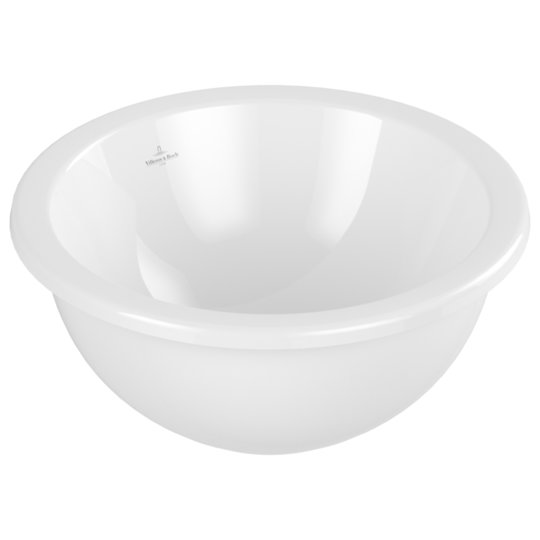 Раковина 45х45 Villeroy&Boch Loop&Friends, White Alpin (4A600001) Встраиваемые сверху, На столешницу Круглые