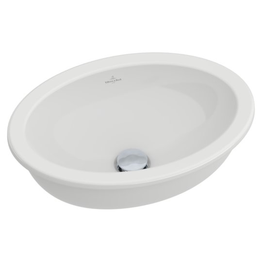 Раковина 43х28, 5 Villeroy &amp; Boch Loop &amp; Friends, White Alpin (61611001) Вбудовувані зверху, На стільницю 