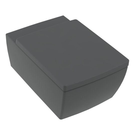 Подвесной безободковый унитаз Villeroy&Boch Memento 2.0, Graphite (4633R0I4) Подвесные 