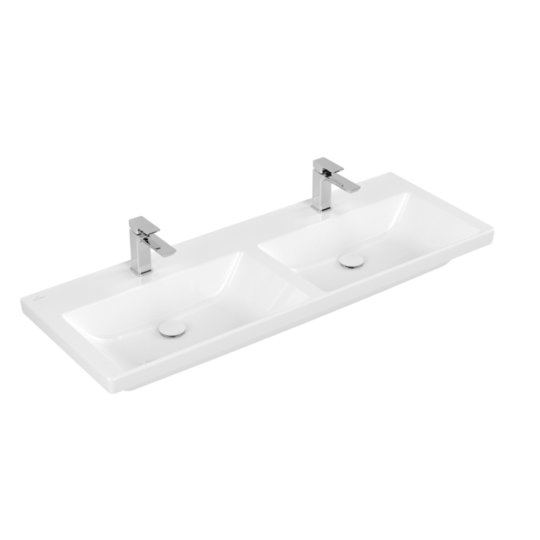 Раковина 130х47, 5 Villeroy&amp;Boch Subway 3.0, White Alpin (4A71D101) На стільницю, Підвісні 