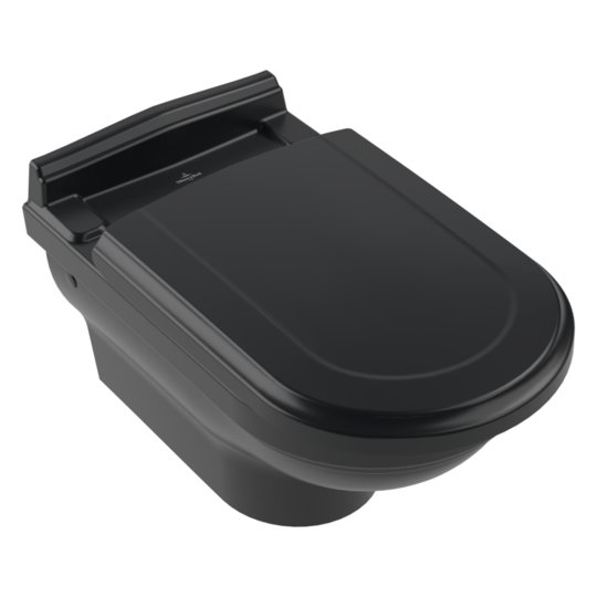 Подвесной унитаз Villeroy&Boch Hommage, Pure Black (6661B0R7) Подвесные 