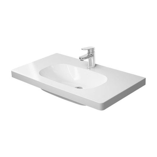 Раковина 85х48 см Duravit D-Code, белый (03528500002) На столешницу, Подвесные Прямоугольные