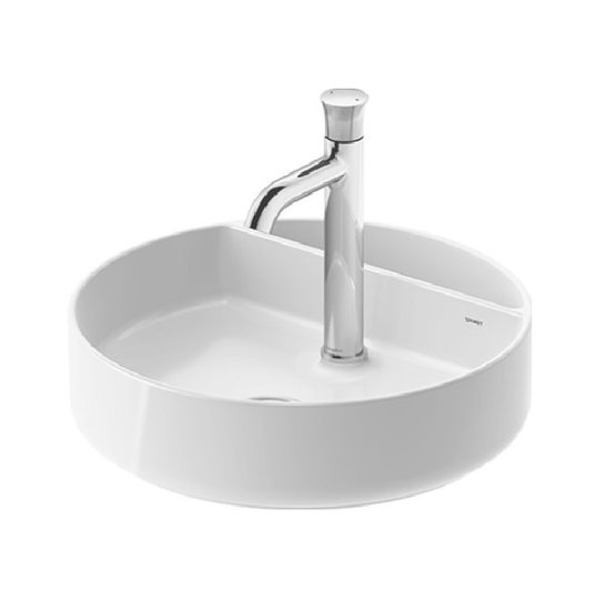 Раковина 46х46 см Duravit Bento Starck Box, белый (2380462041) На столешницу Круглые