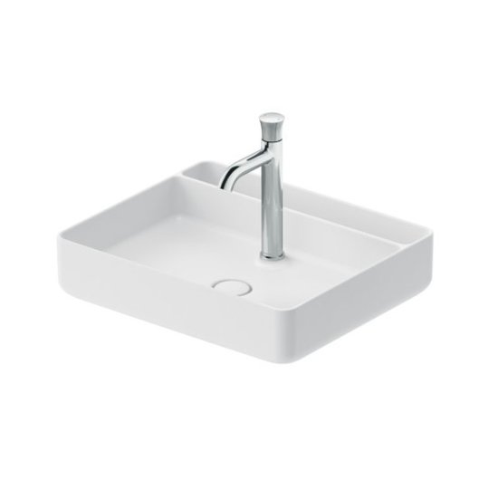 Раковина 55х46 см Duravit Bento Starck Box, белый матовый (2381553071) На столешницу Прямоугольные