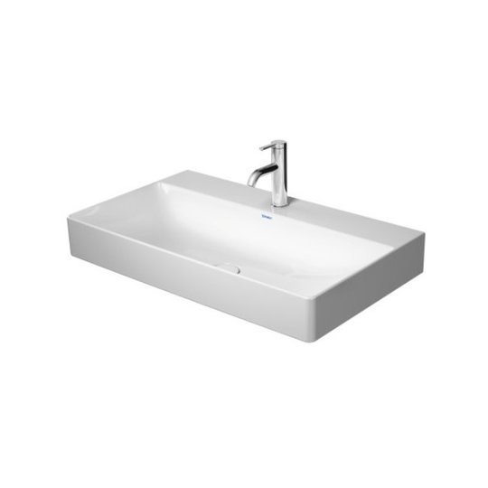 Раковина 80х47 см Duravit DuraSquare, белый (2353800041) На столешницу, Подвесные Прямоугольные