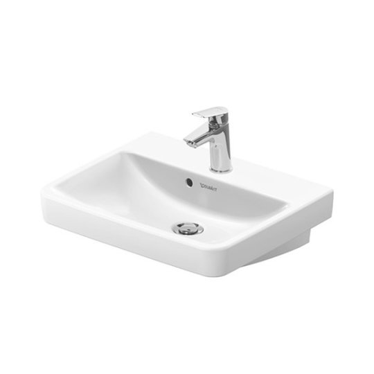 Раковина 50х40 см Duravit No.1, белый (07435000002) На столешницу, Подвесные Прямоугольные