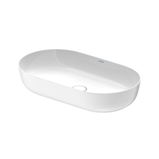 Раковина 70х40 см Duravit Luv, белый матовый (0379702600) На столешницу Овальные