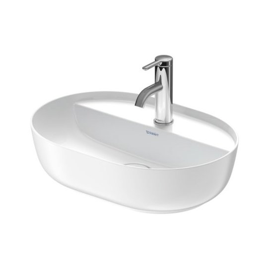 Раковина 50х35 см Duravit Luv, белый матовый (0380502600) На столешницу Овальные