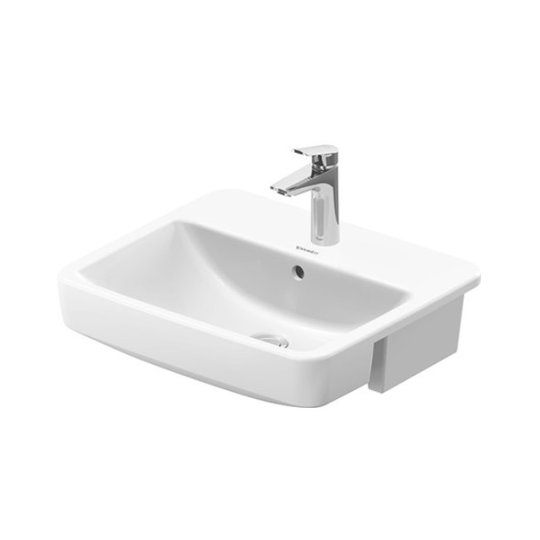 Раковина 55х46 см Duravit No.1, Білий (03765500002) На консоль, Підвісні 