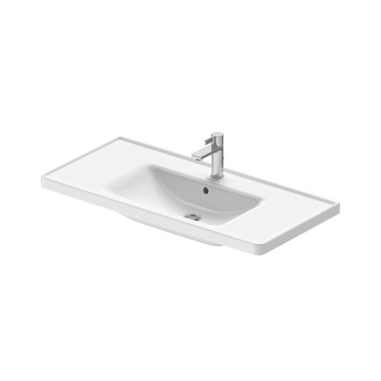 Раковина 100,5х48 см Duravit D-Neo, белый (2367100000) На столешницу, Подвесные Прямоугольные