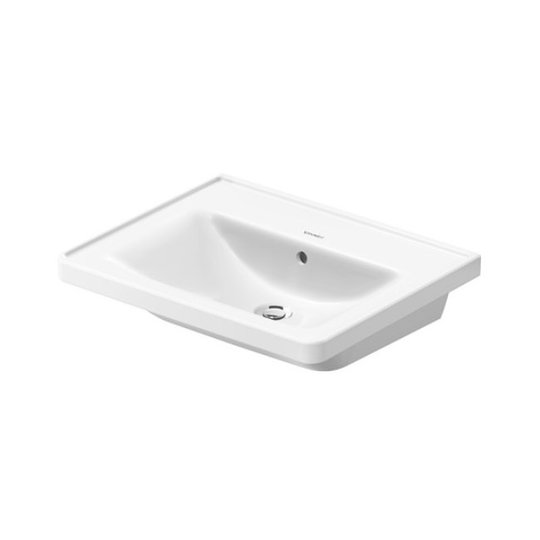Раковина 60х48см Duravit D-Neo, белый (2367600060) На столешницу, Подвесные Прямоугольные