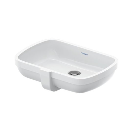 Раковина 48х32 см Duravit Qatego, белый матовый (0398482028) На консоль, На столешницу Прямоугольные