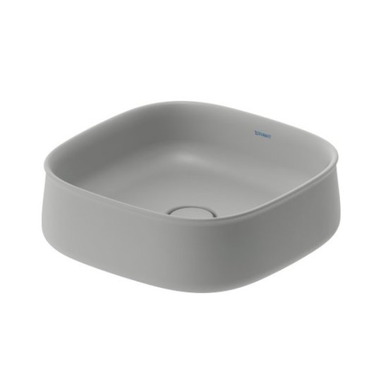Раковина 42х42 см Duravit Zencha, серый матовый (2373426779) На столешницу Квадратные