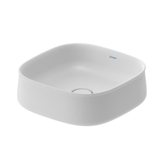 Раковина 42х42 см Duravit Zencha, белый матовый (2373423279) На столешницу Квадратные
