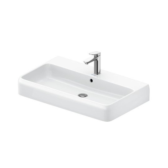 Раковина 80х47 см Duravit Qatego, белый (2382800000) На столешницу, Подвесные Прямоугольные