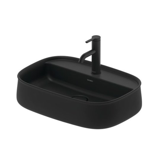 Раковина 55х39 см Duravit Zencha, антрацит матовый (2374551371) На столешницу Прямоугольные