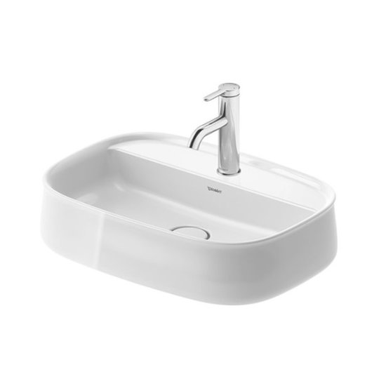 Раковина 55х39 см Duravit Zencha, білий (2374550071) На стільницю 
